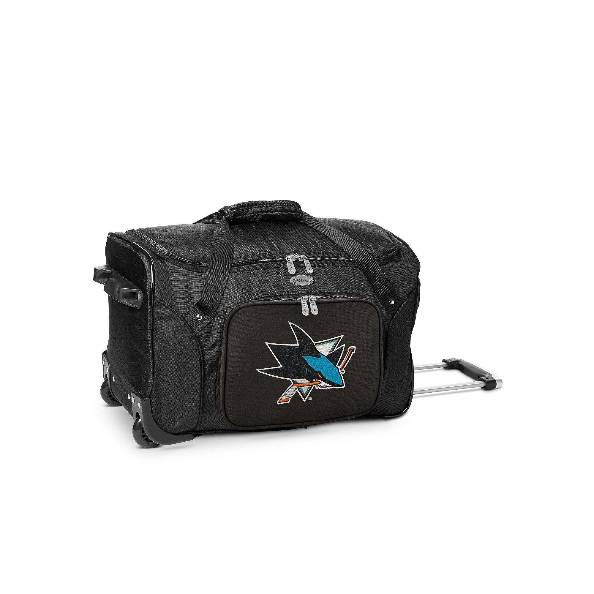 Denco San Jose Sharks 22-Inch Wheeled Duffel Bag, Sks Team