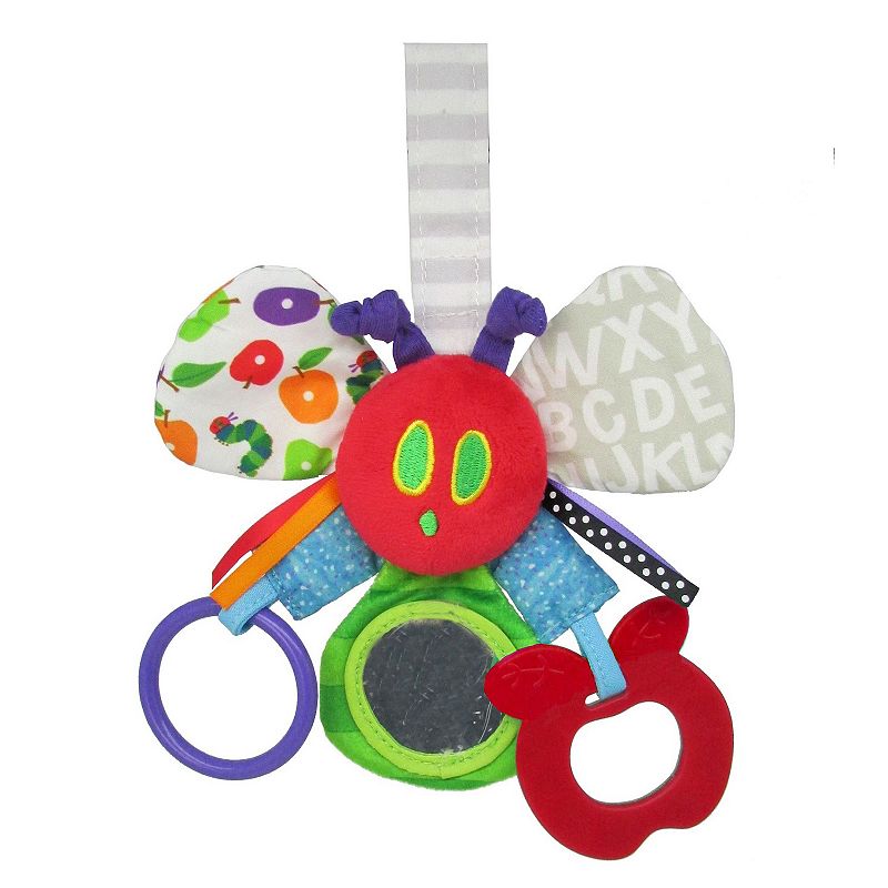 Eric Carle Hungry Caterpillar Mirror Teether Rattle, Multicolor