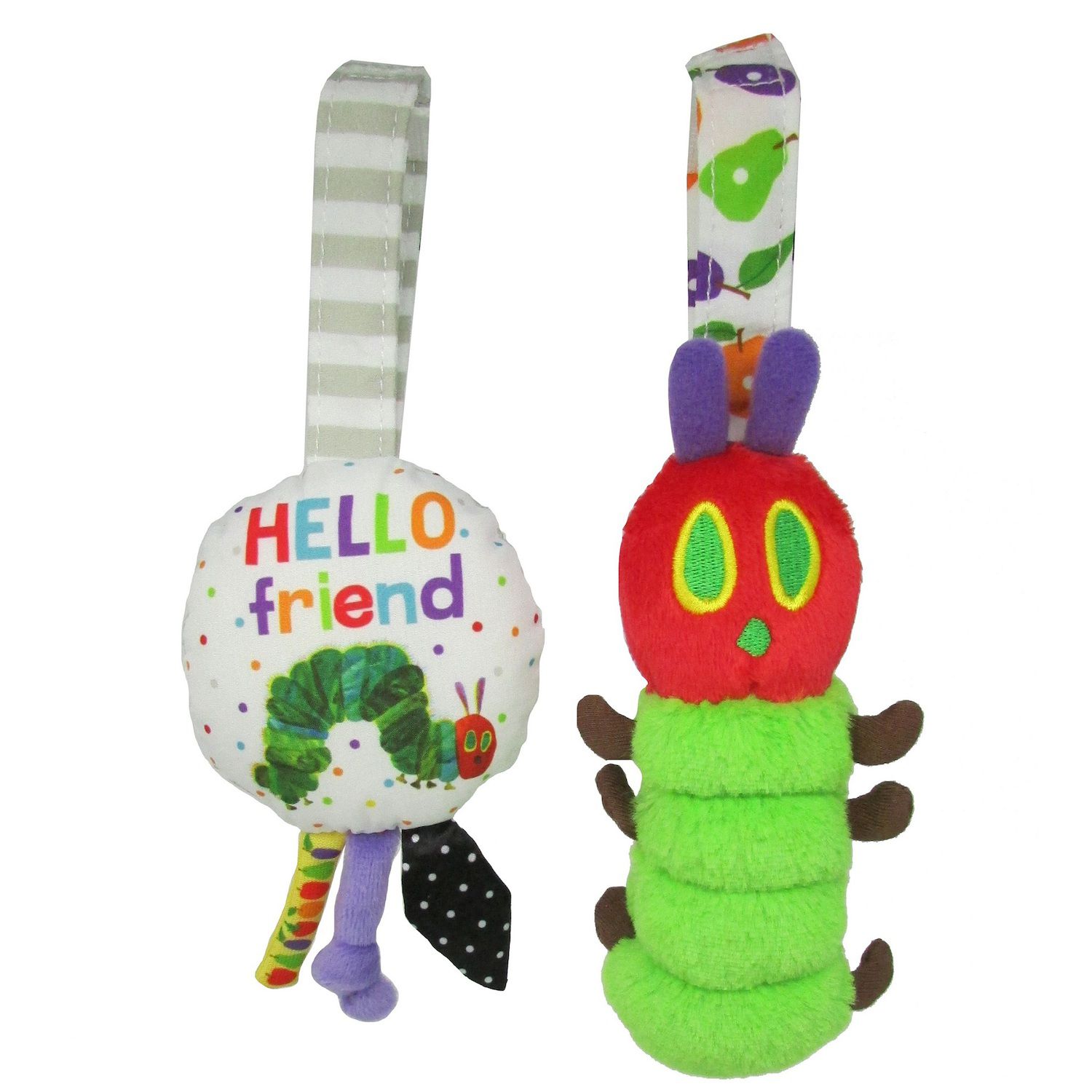 Детские игрушки Eric Carle Hungry Caterpillar Chime and Crinkle Toy Set — фото 1