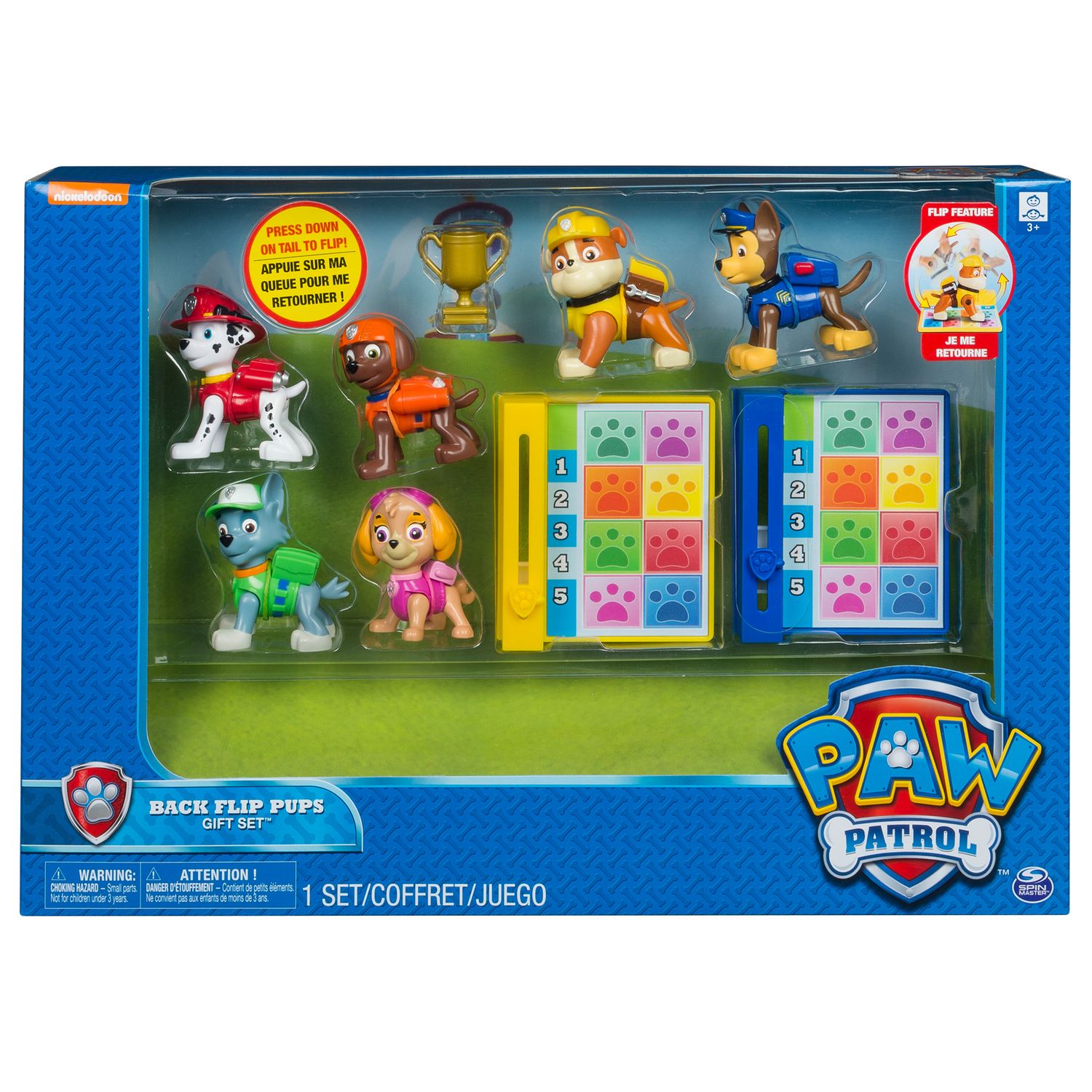 paw patrol 6 pack action pups rescue team set