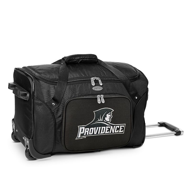 Denco Providence Friars 22-Inch Wheeled Duffel Bag, Black