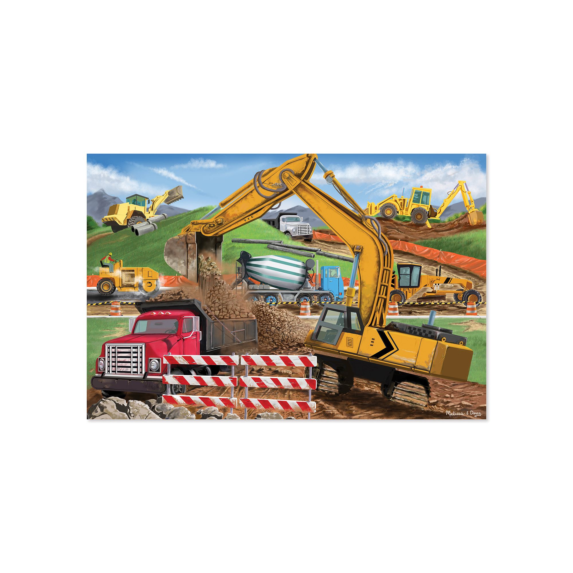 Melissa & Doug Building Site 48-pc. Floor Puzzle, Multicolor
