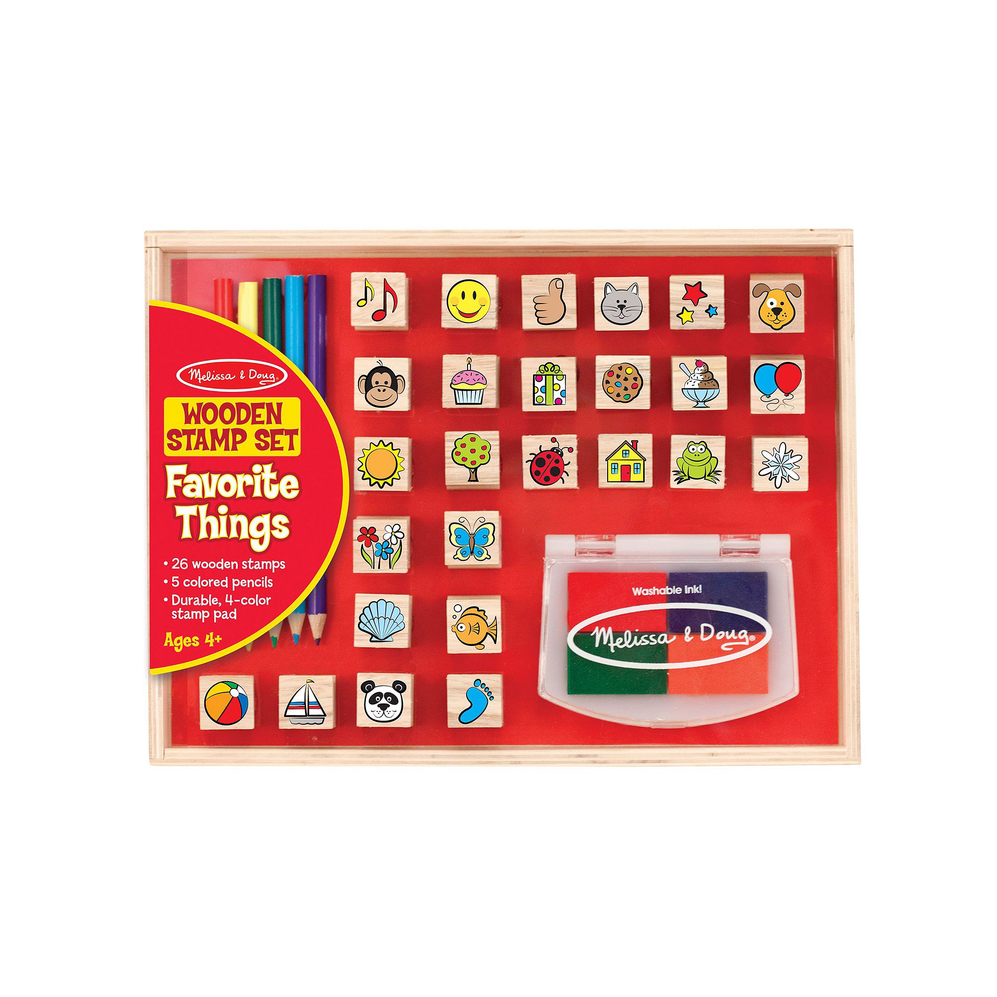 Melissa & Doug Favorite Things Stamp Set, Multicolor