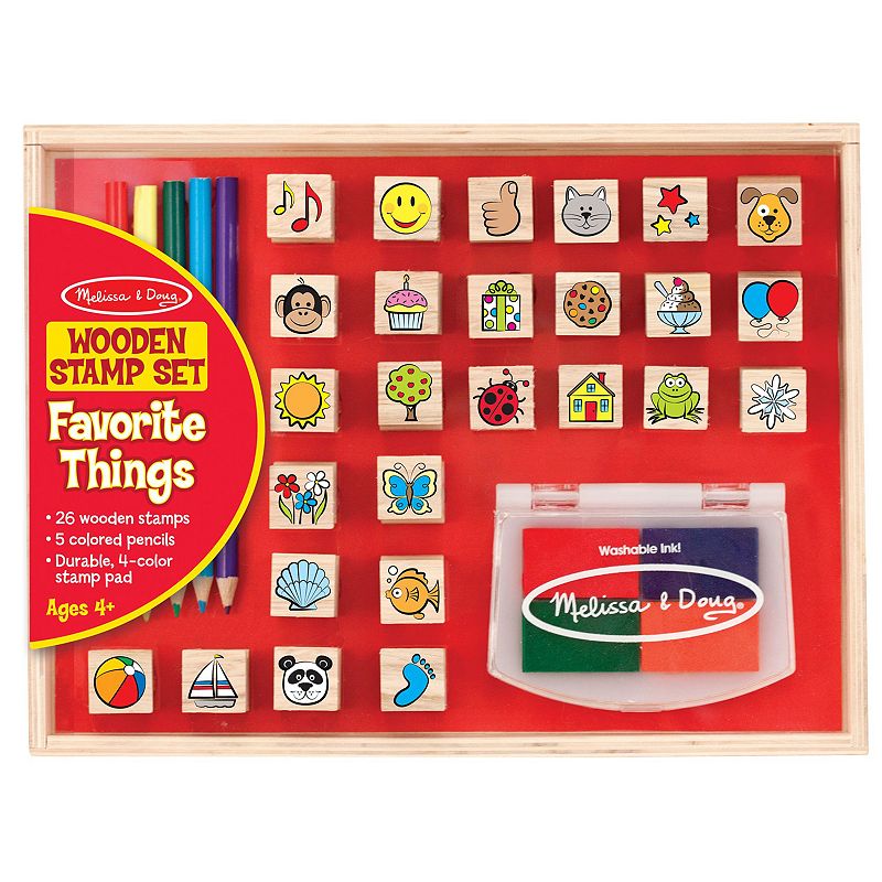 Melissa & Doug Favorite Things Stamp Set, Multicolor