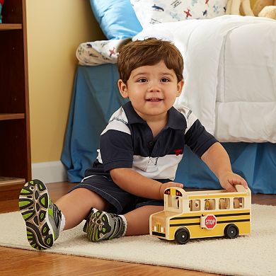 Melissa & Doug Wooden School Bus Play Set