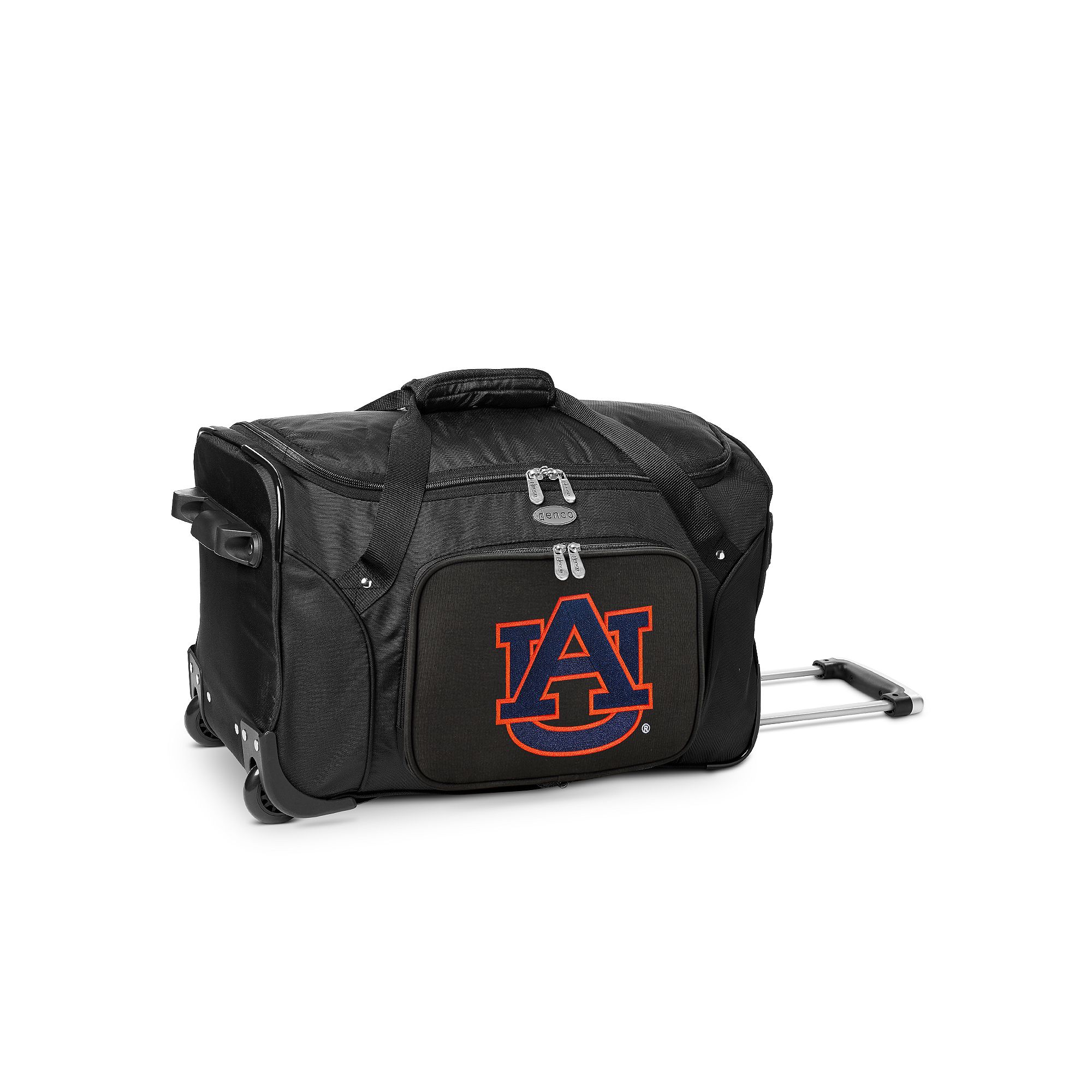 Denco Auburn Tigers 22-Inch Wheeled Duffel Bag, Team