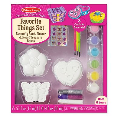 Melissa & Doug Decorate-Your-Own Favorite Things Craft Set