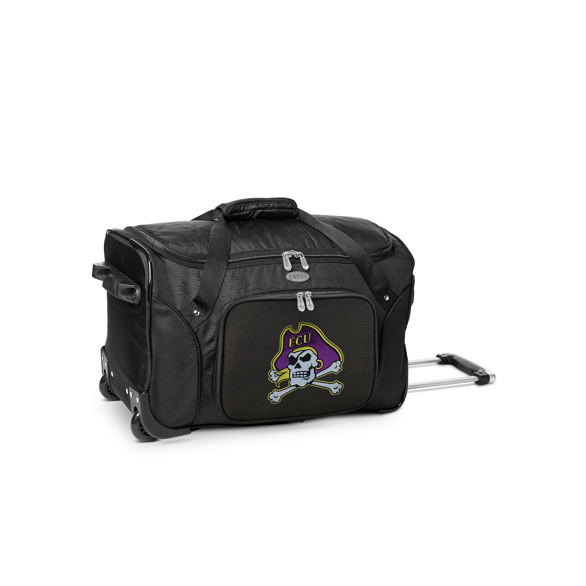 Denco East Carolina Pirates 22-Inch Wheeled Duffel Bag, Ecu Team