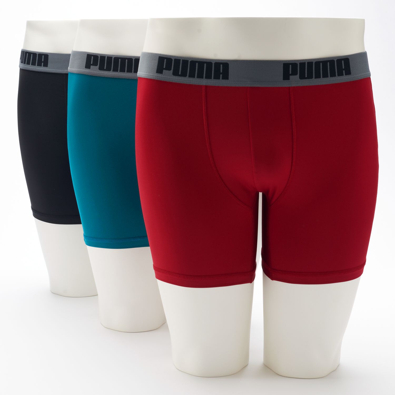 puma men's 3 pack tech boxer brief