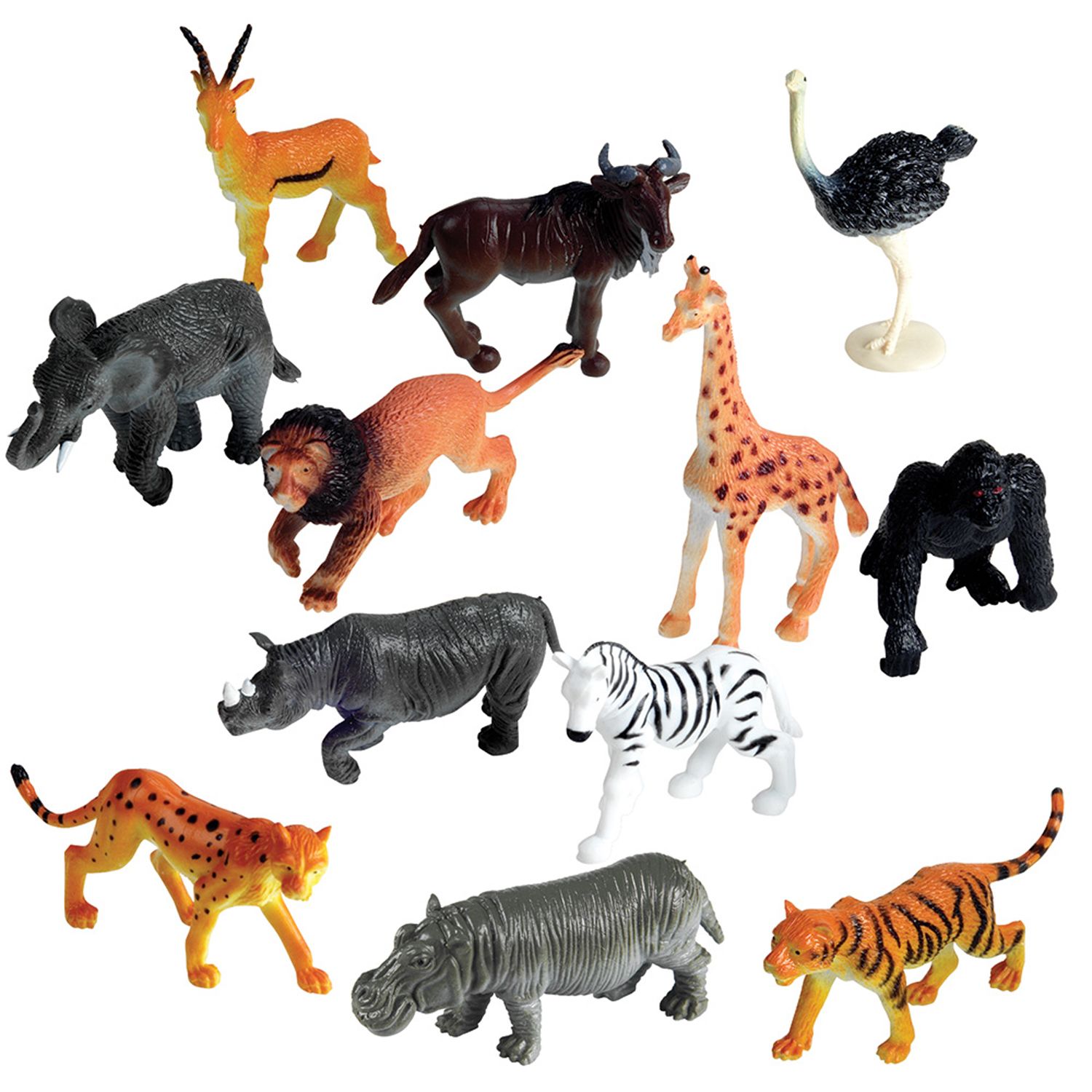 plastic jungle animals