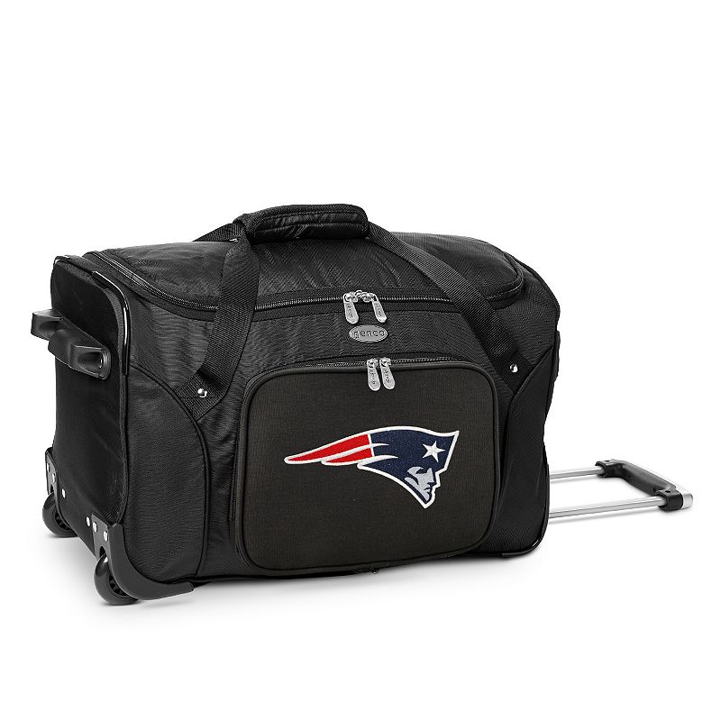 Denco New England Patriots 22-Inch Wheeled Duffel Bag, Team
