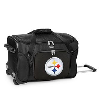 Denco Pittsburgh Steelers 22-Inch Wheeled Duffel Bag