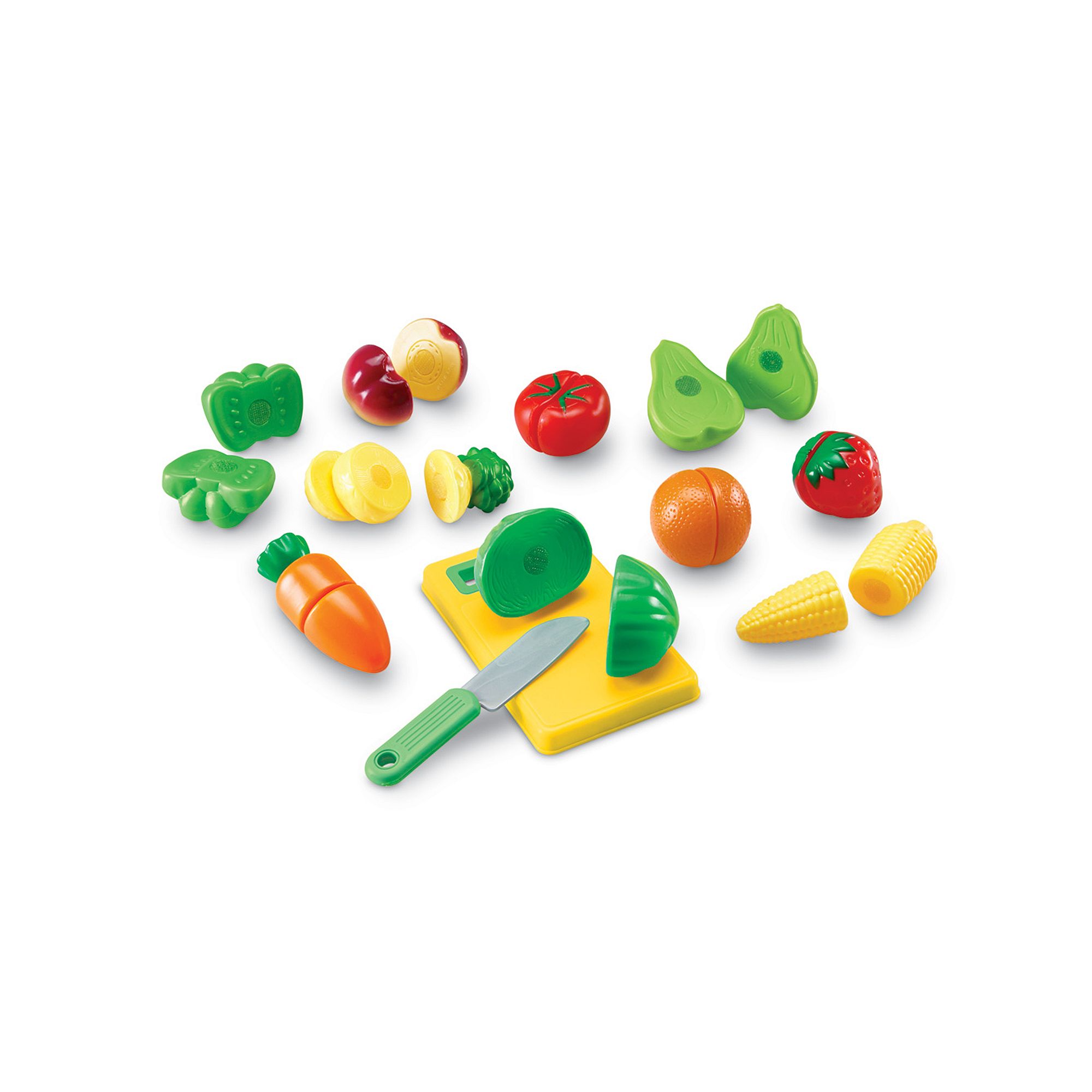 Learning Resources Pretend & Play Sliceable Fruits & Veggies, Multi