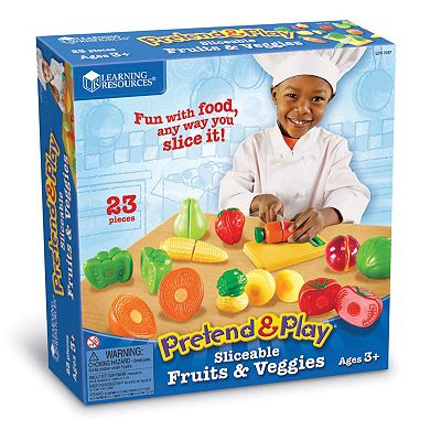 Learning Resources Pretend & Play Sliceable Fruits & Veggies