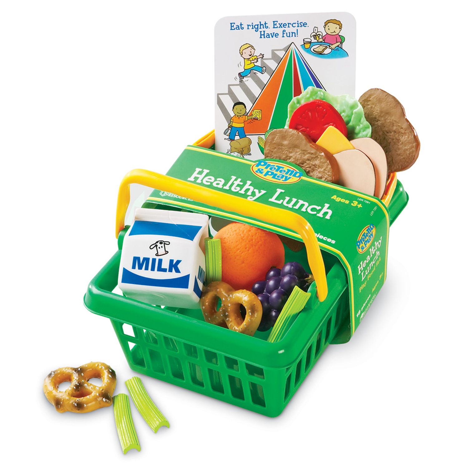 CoComelon Veggie Fun Learning Basket, Pretend Play Food, Preschool Learning  and Education, Kids Toys for Ages 18 month