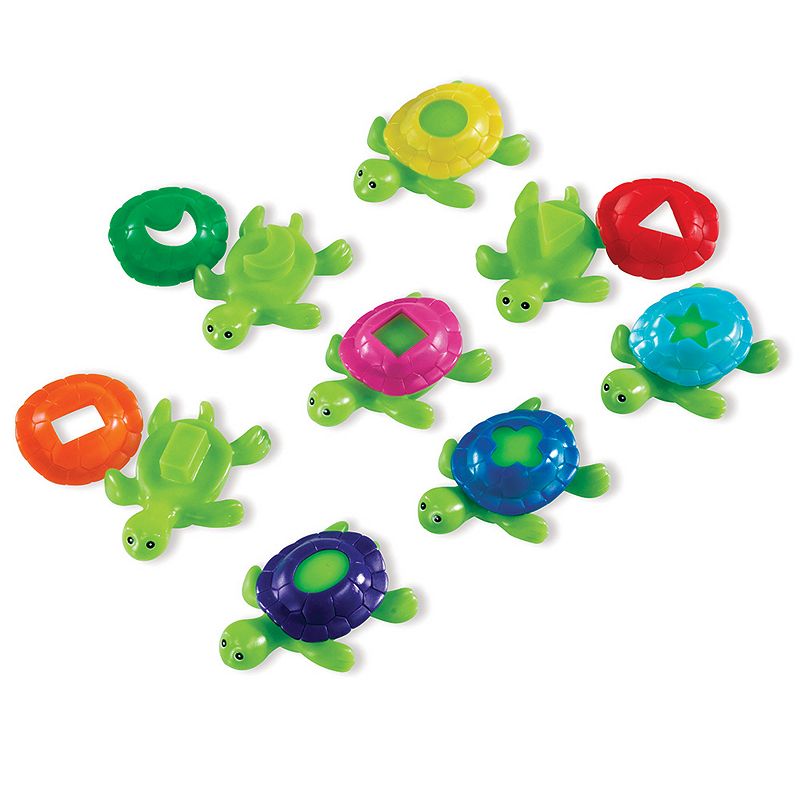 Learning Resources Smart Splash Shape Shell Turtles, Multicolor