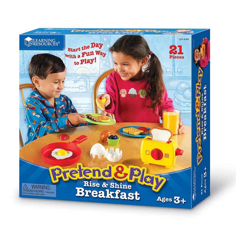 Learning Resources Play & Pretend Rise & Shine Breakfast Set, Multicolor