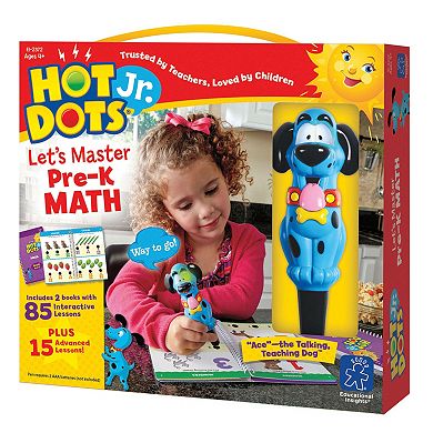 Educational Insights Hot Dots Jr. Let's Master Pre-K Math Book Set