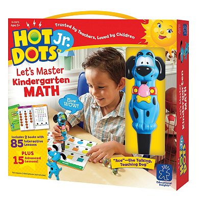 Educational Insights Hot Dots Jr. Let's Master Kindergarten Math Book Set