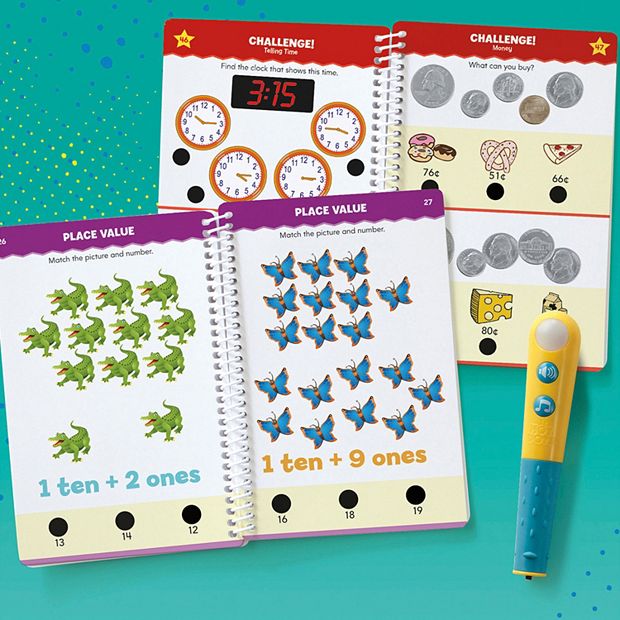 Hot Dots Jr. Grade 1 Math Set w/ Pen by Educati onal Insights 