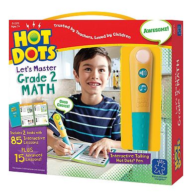 Educational Insights Hot Dots Let's Master Grade 2 Math Book Set