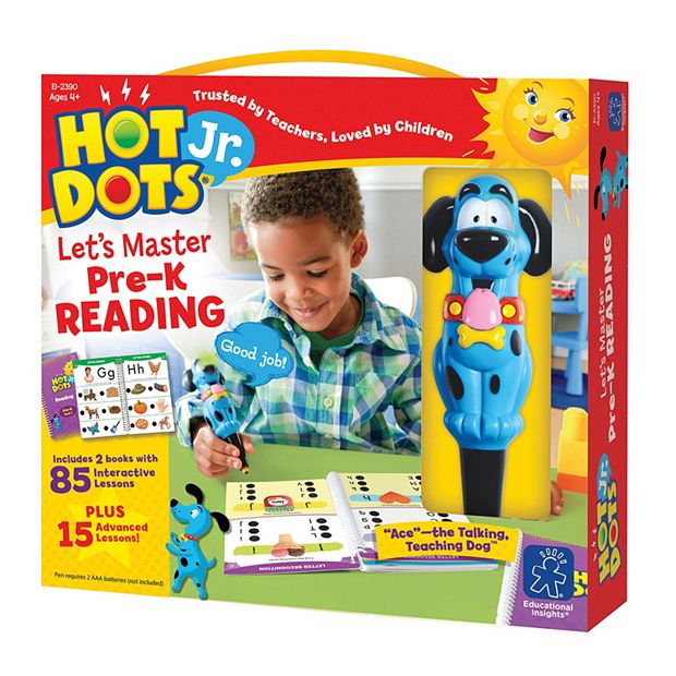 Hot Dots® Jr. Let's Master Pre-K Math Set with Ace—The Talking, Teaching  Dog® Pen - Speech Corner