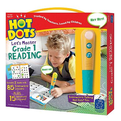 Educational Insights Hot Dots Jr. Let's Master Grade 1 Reading Book Set
