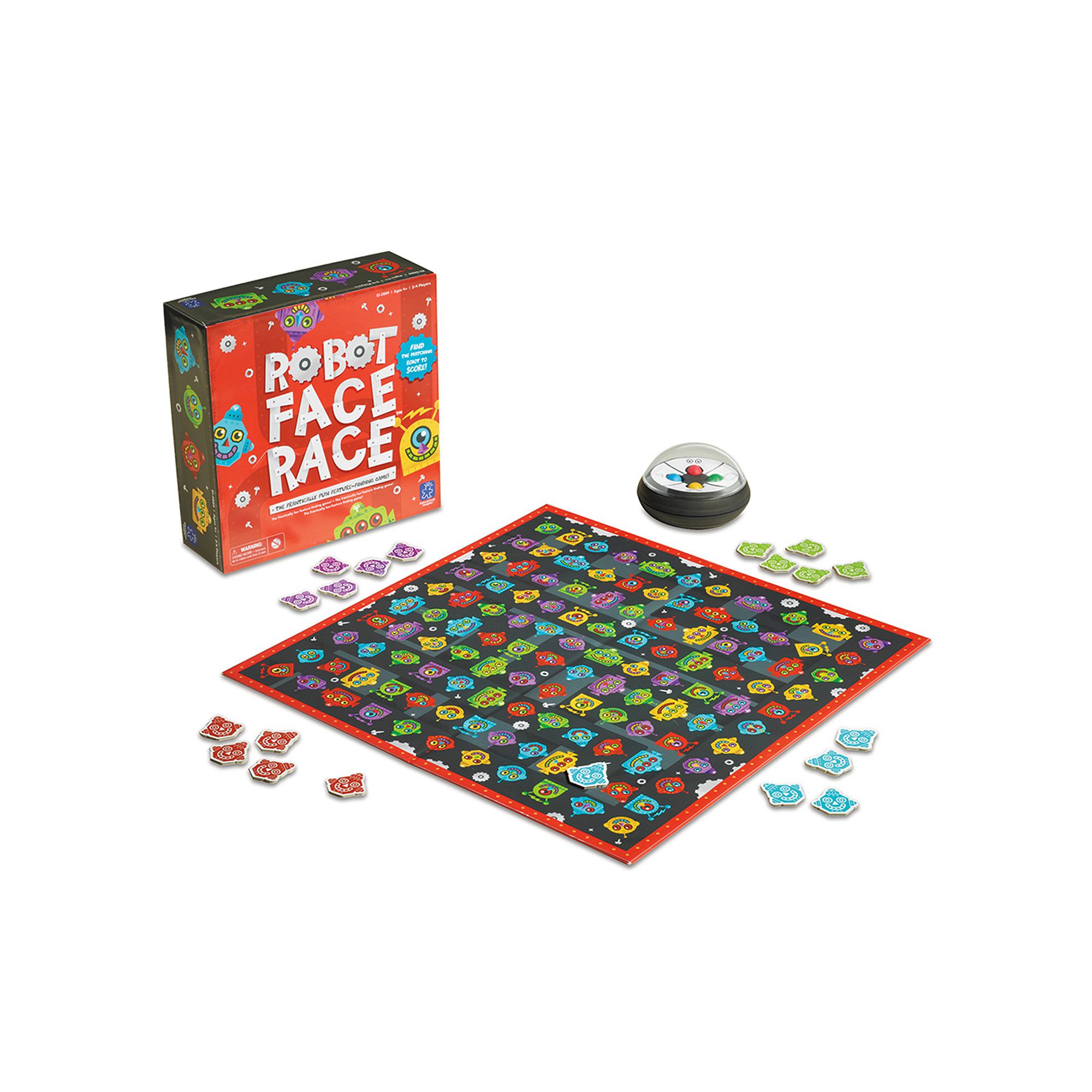 Educational Insights Robot Face Race Game, Multi
