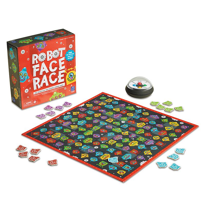 Educational Insights Robot Face Race Game, Multicolor
