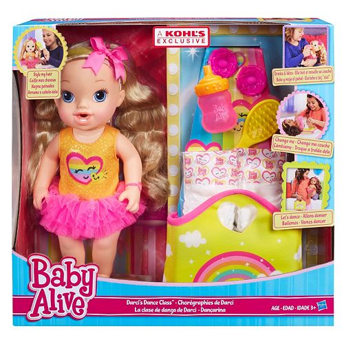 Baby Alive Darci's Dance Class Blonde Hair Doll by Hasbro