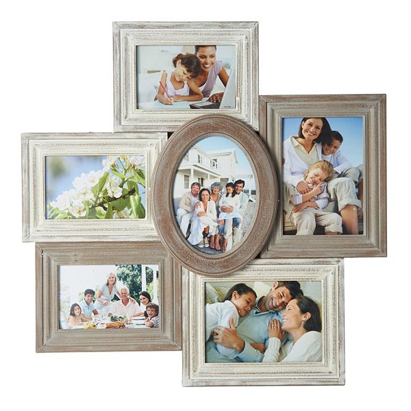 Melannco 6Opening Distressed Fashion Collage Frame