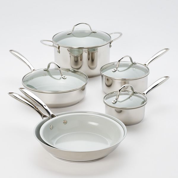 Food Network Farmstead 10-pc. Nonstick Ceramic Cookware Set