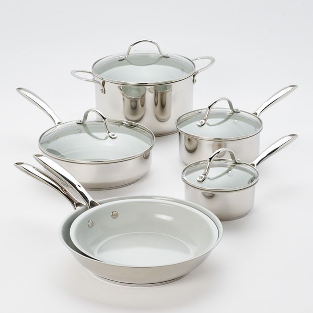 10 - Piece Non-Stick Ceramic Cookware Set