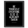 Americanflat "Be Yourself" Framed Wall Art