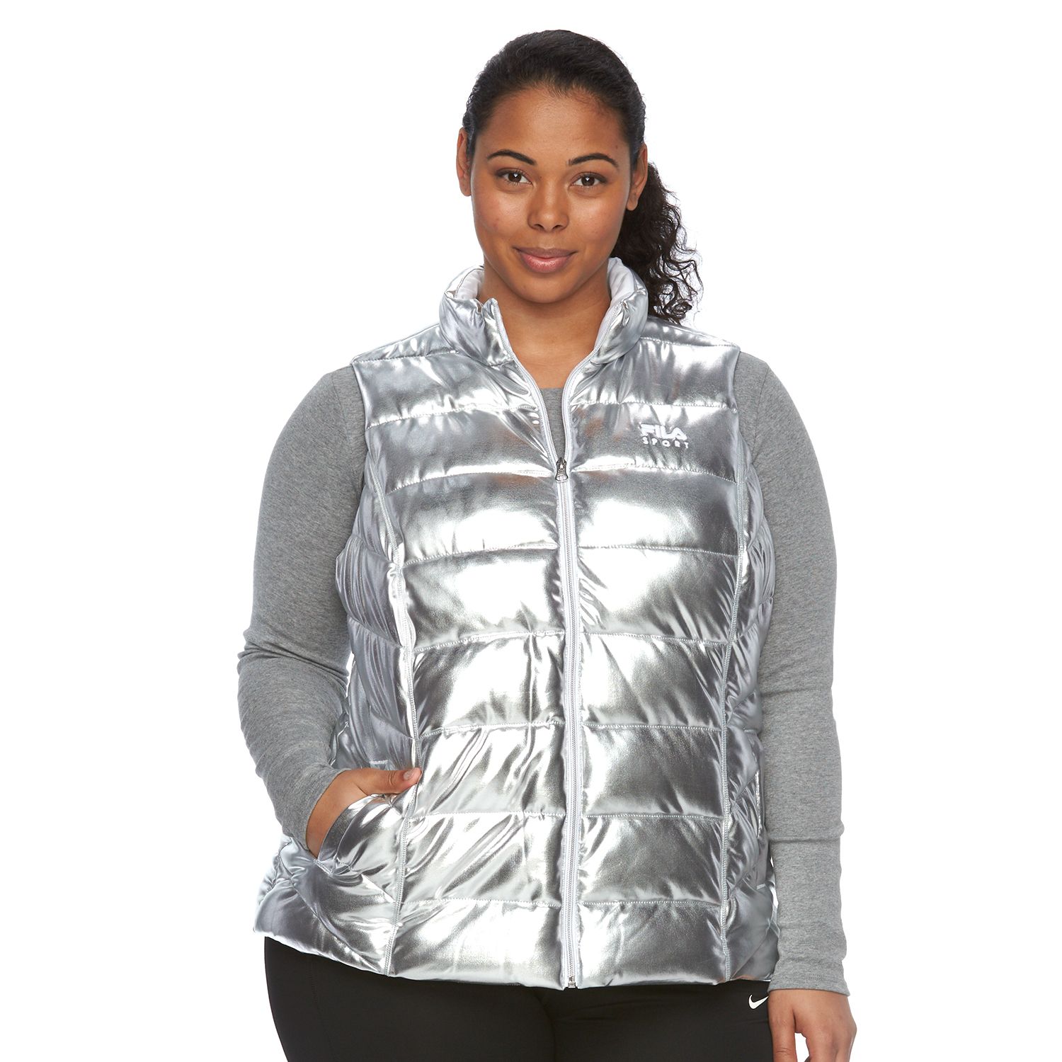 plus size puffer vest