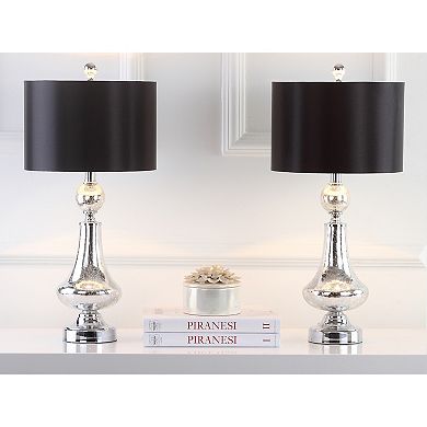 Safavieh 2-piece Crackle Glass Table Lamp Set