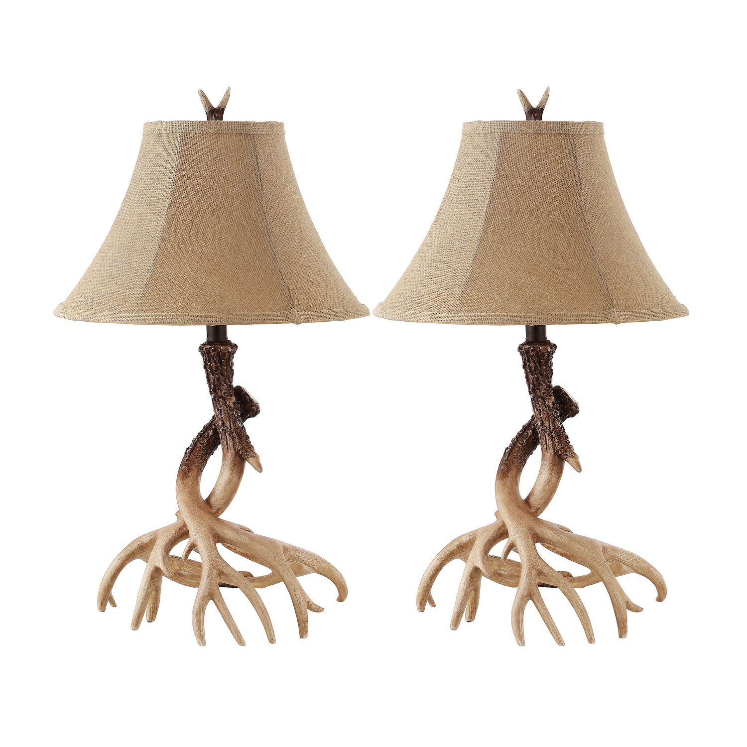 antler table lamp next