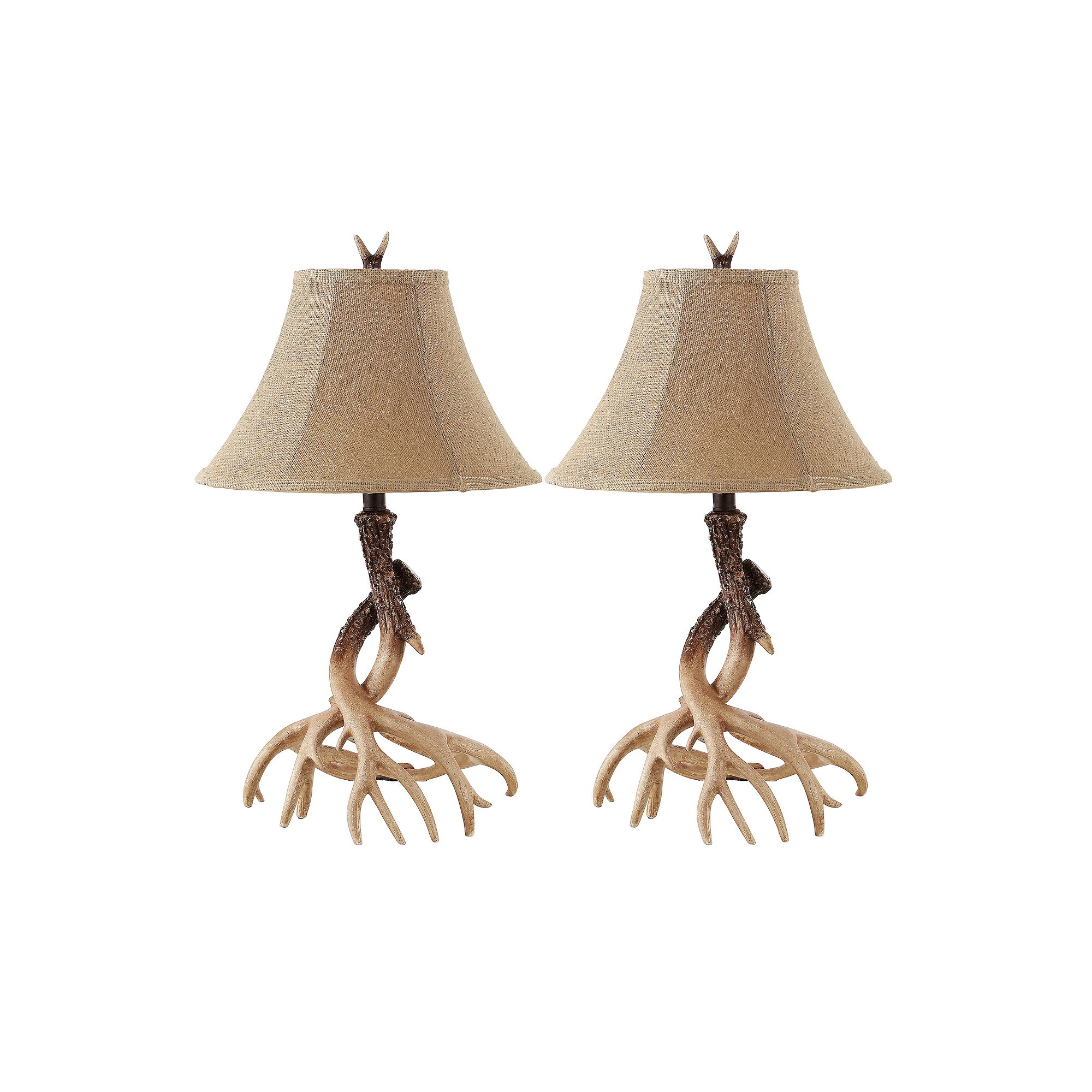 Safavieh Sundance Faux Antler Table Lamp 2-piece Set, Brown