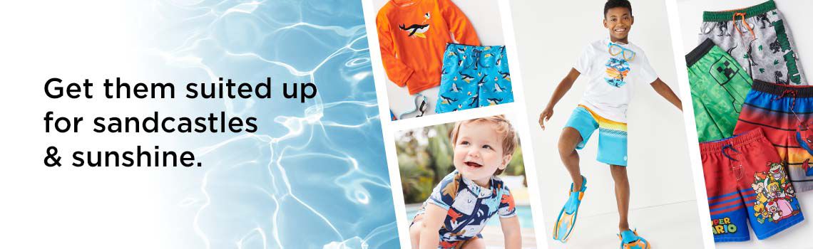 6-24 Months Toddler Boys Swimsuit 3T 4T 5T Boys Bathing Suit Kids Swim Trunks Boys Swim Set