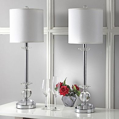 Safavieh 2-piece Marla Glass Candlestick Lamp Set