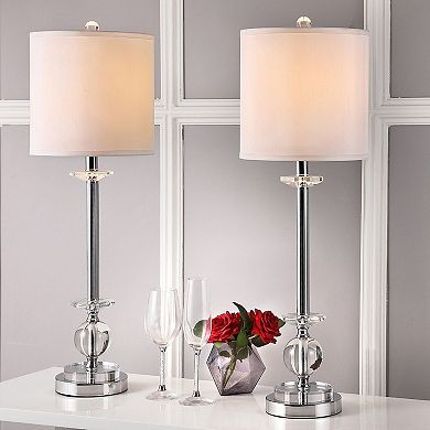 Safavieh 2-piece Marla Glass Candlestick Lamp Set
