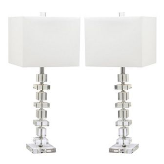 Safavieh 2 pc Deco Glass Table Lamp Set