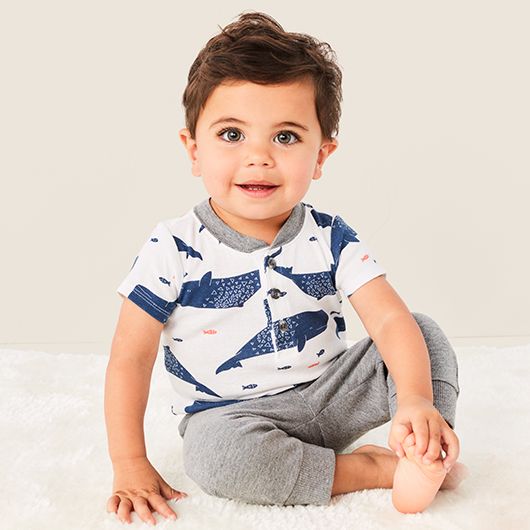 Carters Baby Boys Super Cute Striped Snap-Up Romper Newborn Navy Blue Multi 