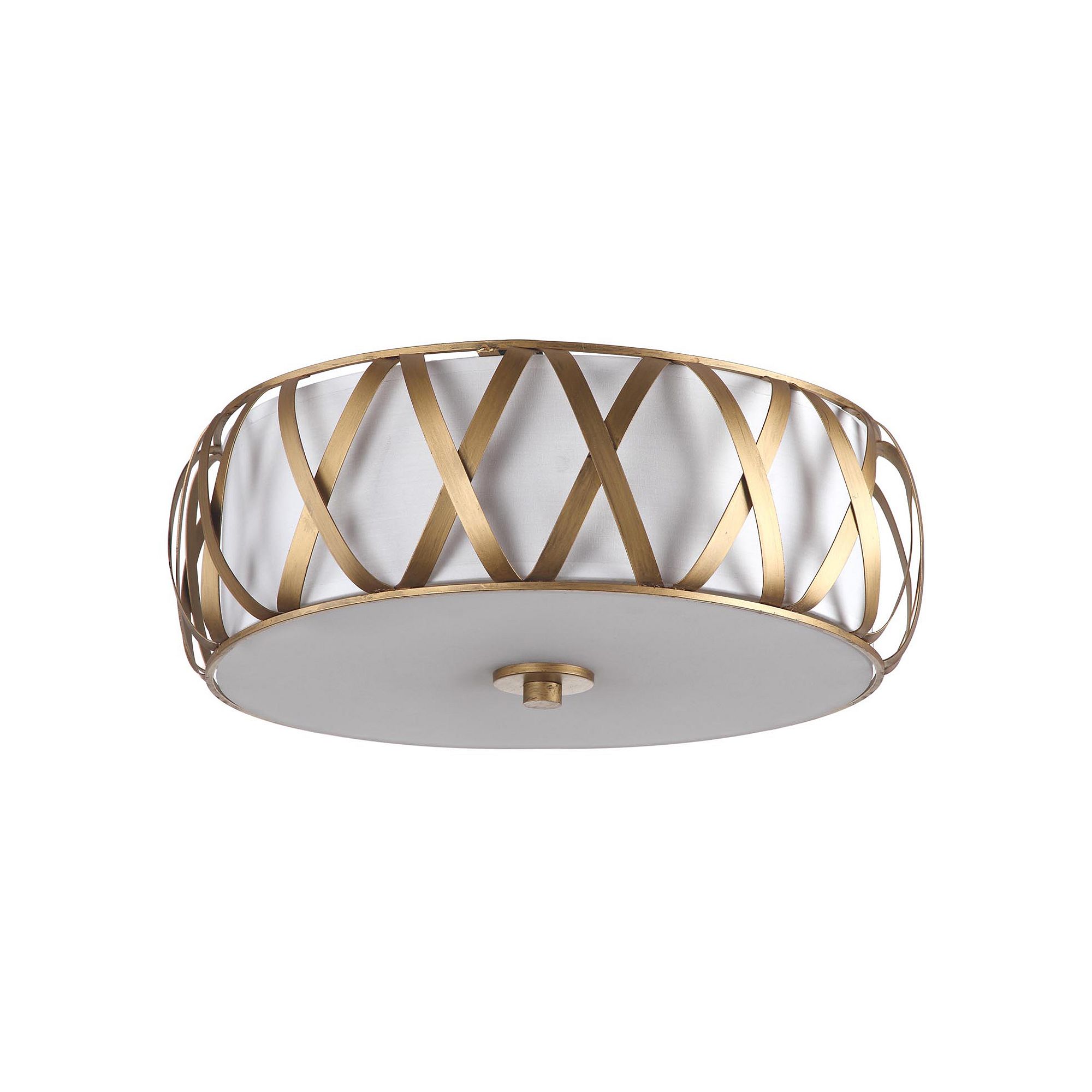 Safavieh Charing Flush Ceiling Light, Antique Gold