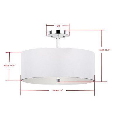 Safavieh Clara Semi-Flush Ceiling Light