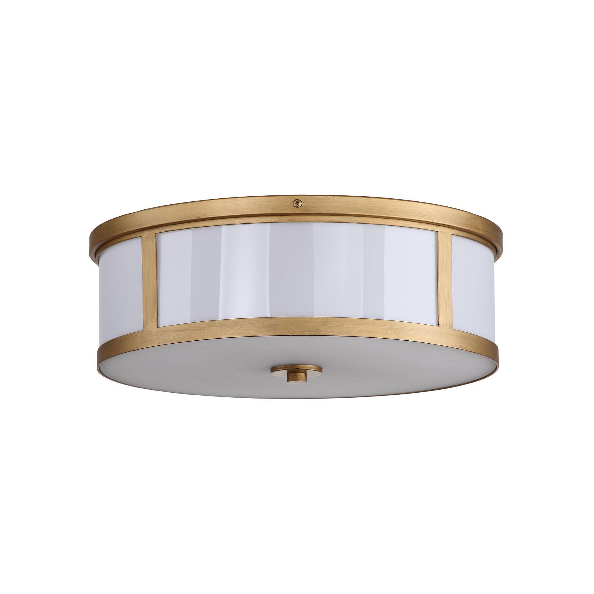 Safavieh Avery Ceiling Drum Light, Antique Gold