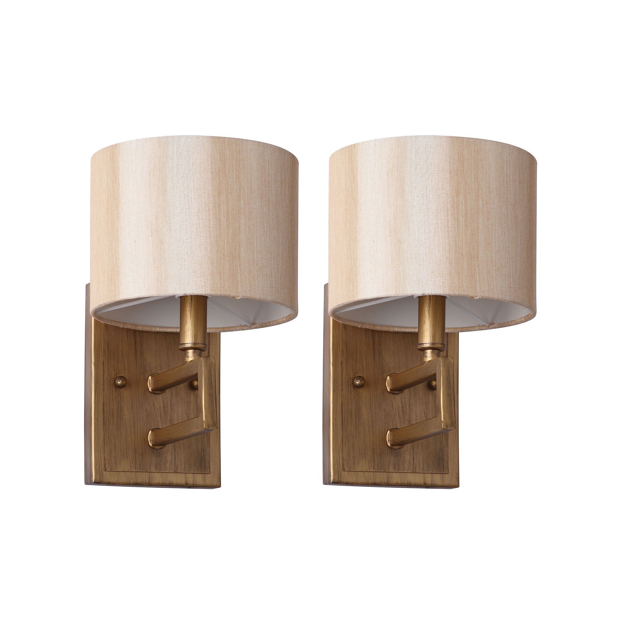 Safavieh Catena 2-piece Wall Sconce Set, Antique Gold