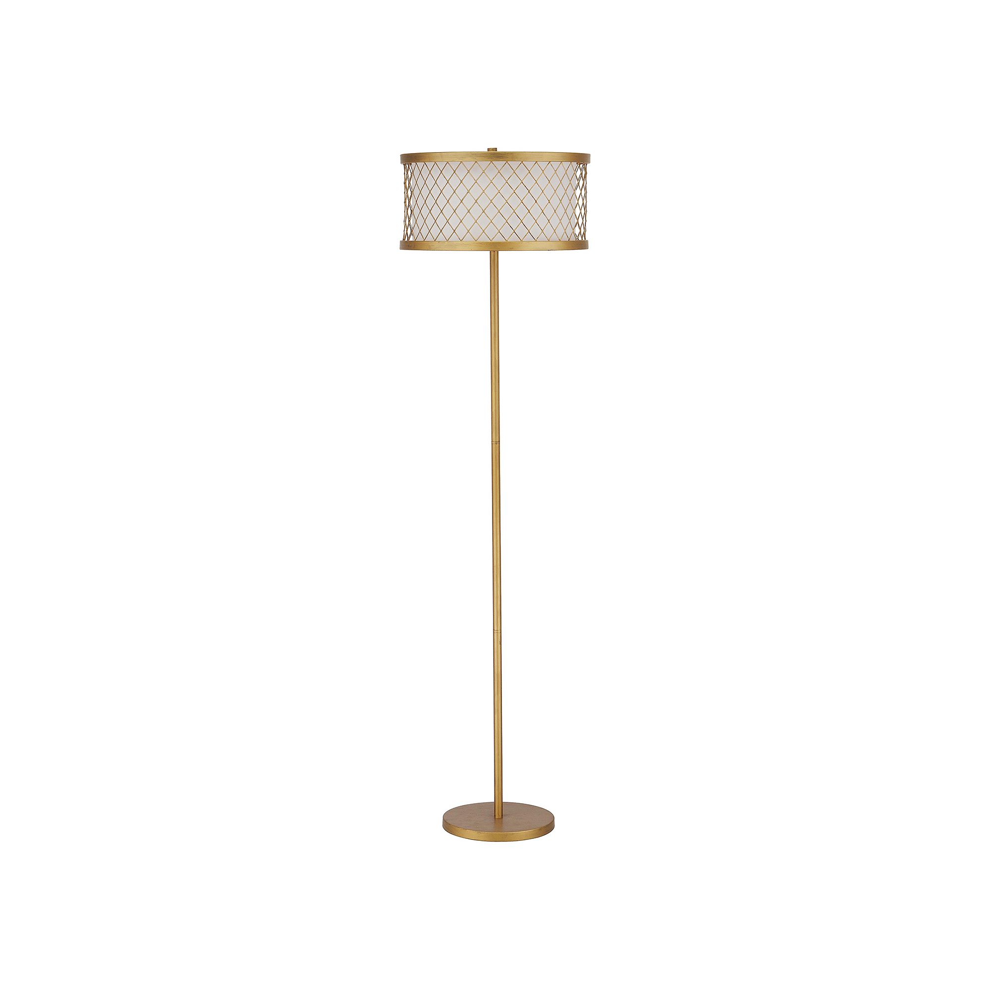 Safavieh Evie Mesh Floor Lamp, Antique Gold