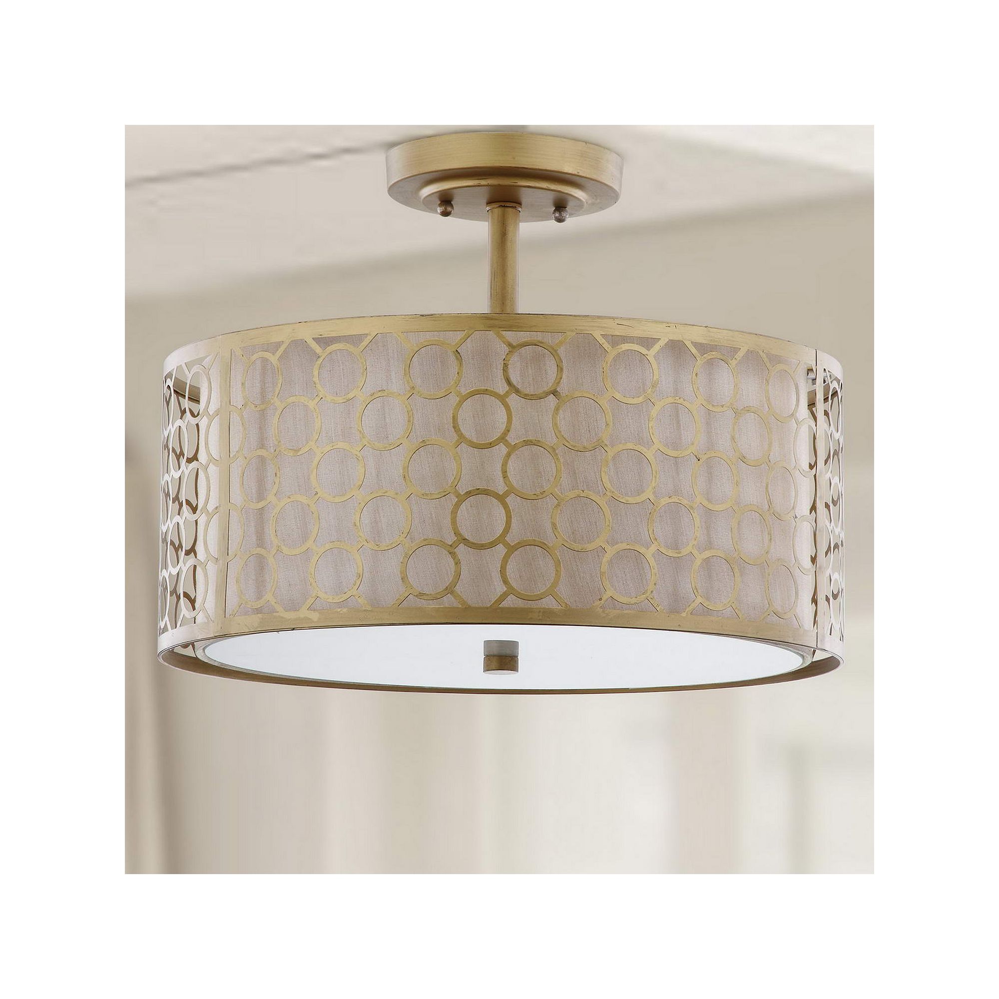 Safavieh Giotta Ceiling Light, Antique Gold