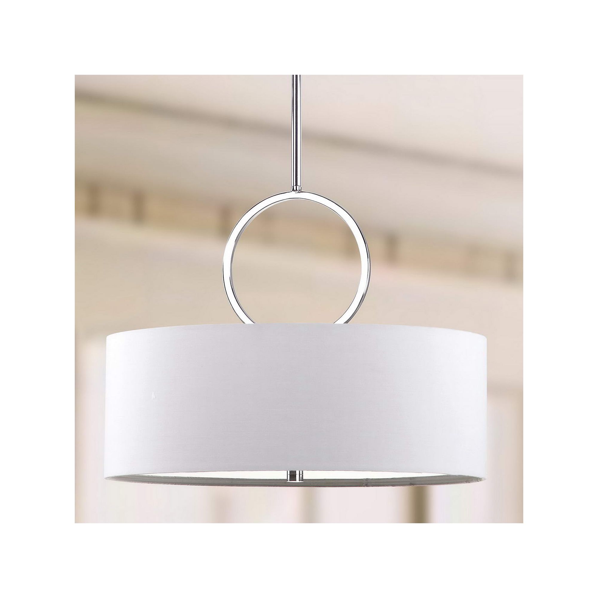 Safavieh Debonair Drum Pendant Light, Grey